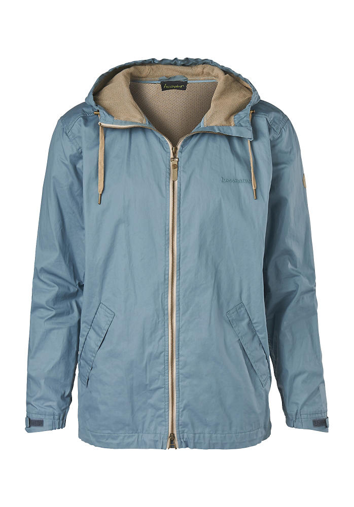 Outdoorbekleidung aus Bio-Baumwolle mit GOTS-zertifizierter Oberflächenbehandlung: Raincare-Regenjacke