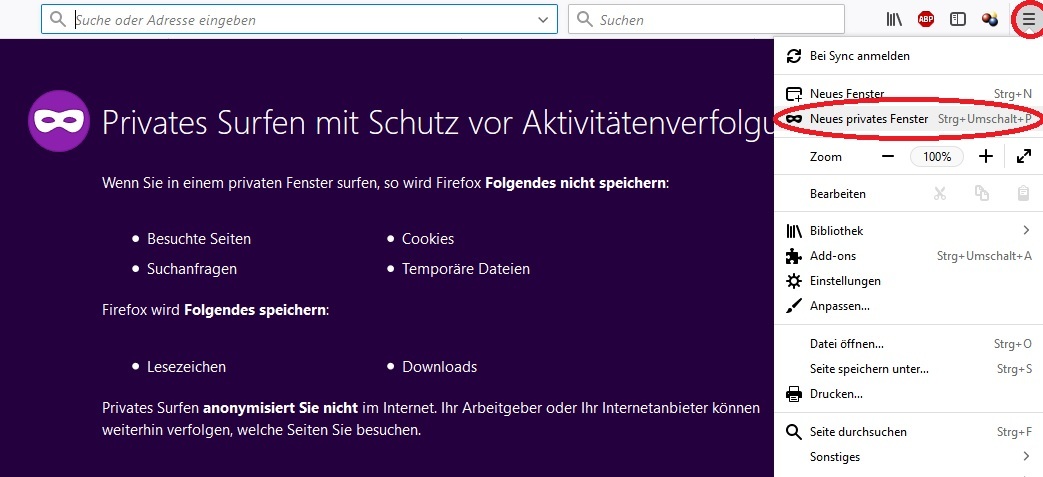 Surfen im privaten Modus - ist das sicher?