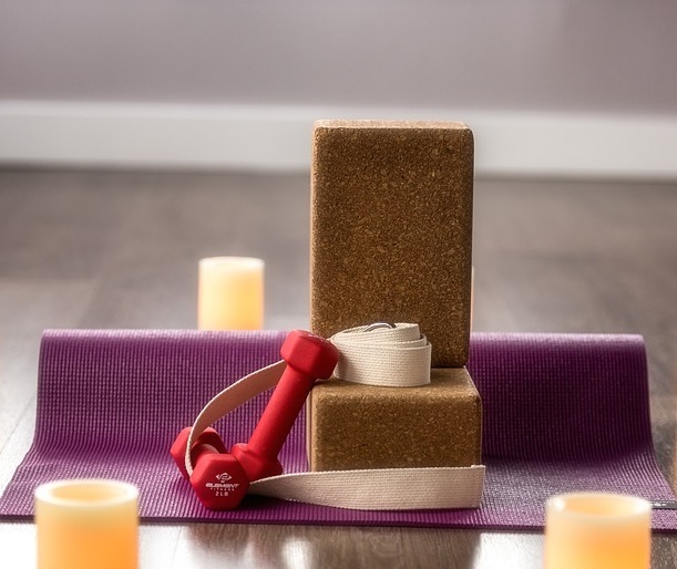 Yogablock für einfaches Üben.