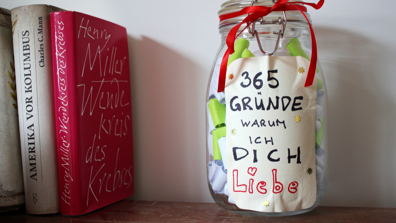 365 Gründe, warum ich dich liebe" - cooles DIY-Geschenk zum Valentinst...