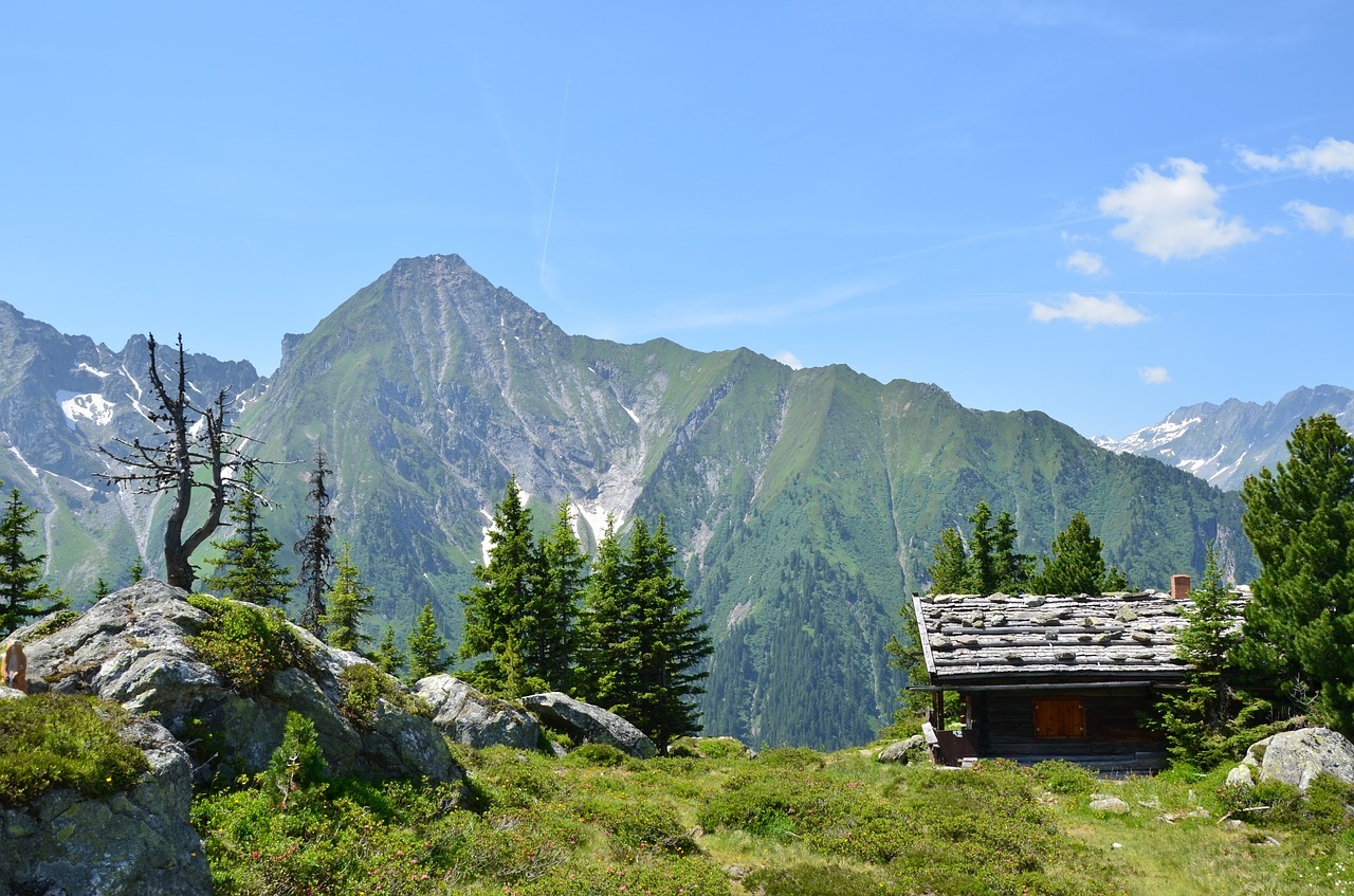 Der Klassiker unter den abgeschiedenen Urlaubsorten - eine Berghütte.