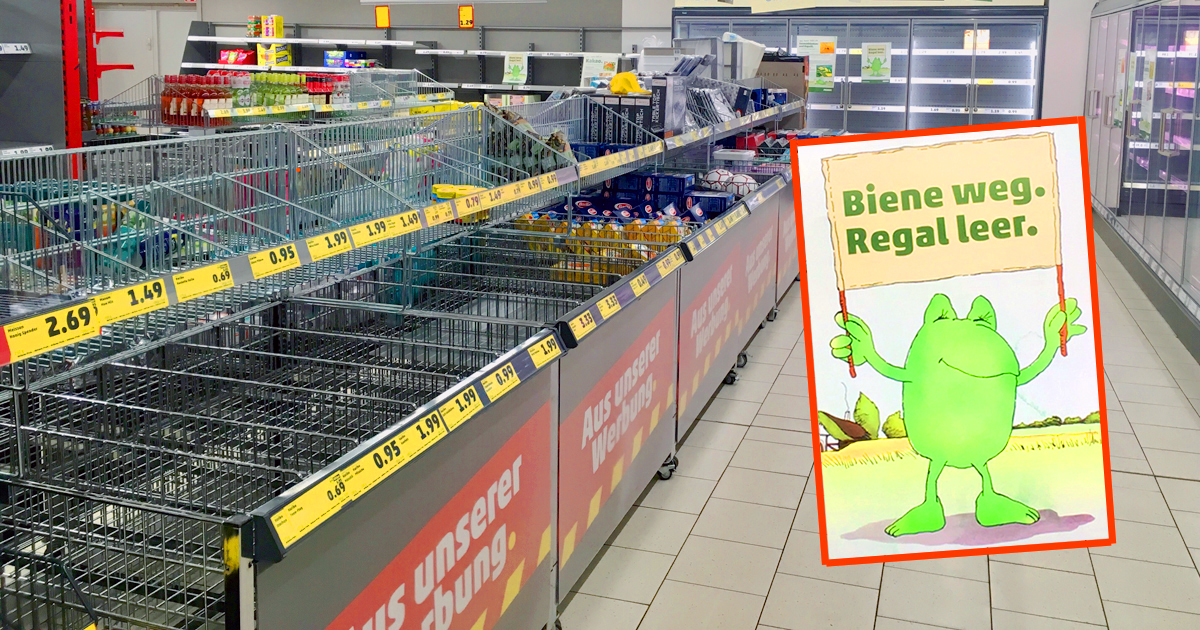 Leere Supermarktregale Bei Penny Das Passiert Wenn Die Bienen Sterben Utopia De