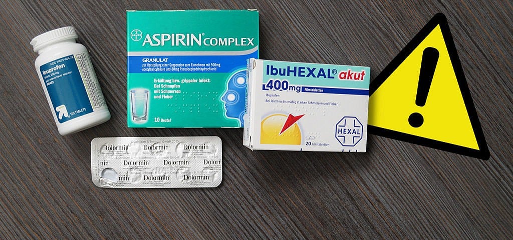 Schmerzmittel Warnhinweis: Paracetamol, Ibuprofen und Aspirin