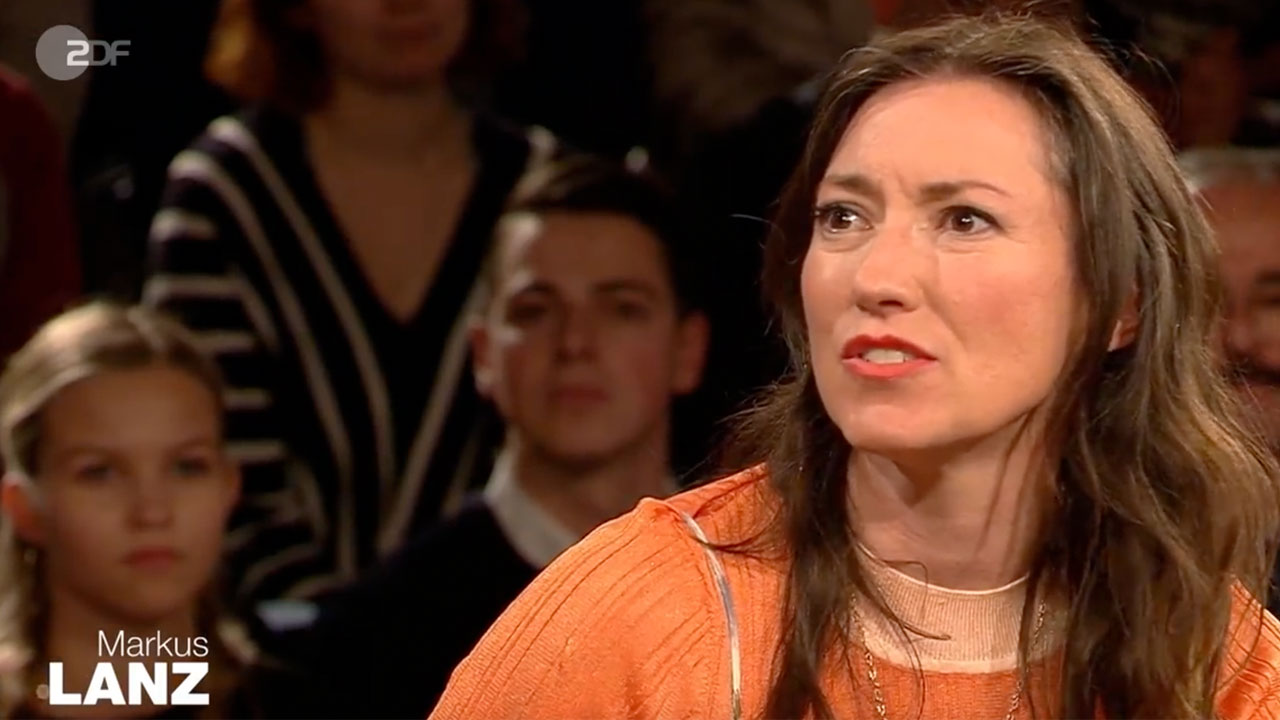 Leidenschaftlich pro Klimaschutz Charlotte Roche lässt bei Lanz die