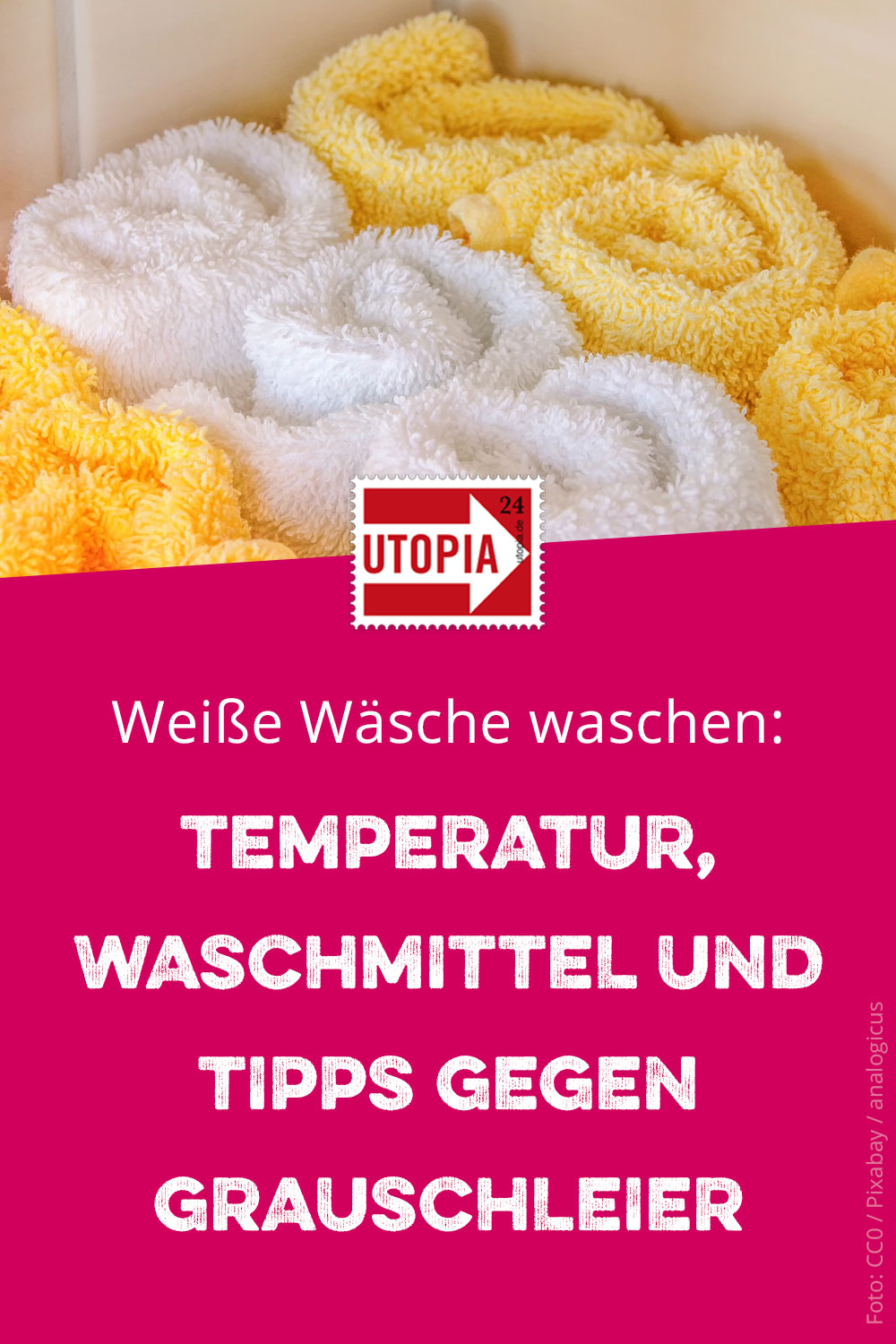 Weiße Wäsche waschen: Temperatur, Waschmittel und Tipps gegen