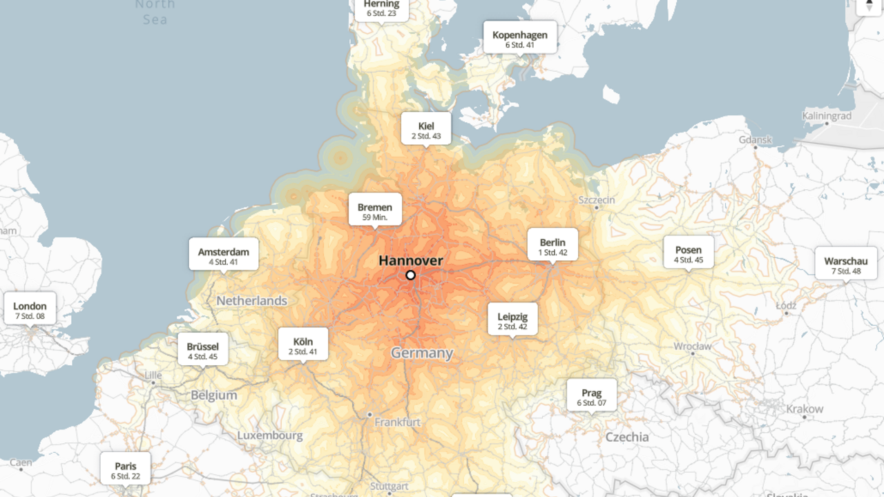 Zugstrecken von Paris