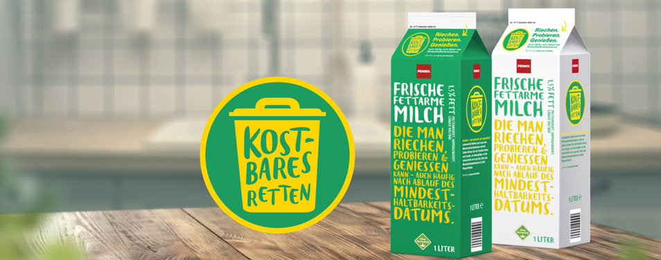 REWE PENNY Mindeshaltbarkeit Kampagne Foodwaste vermeiden gegen Lebensmittelverschwendung