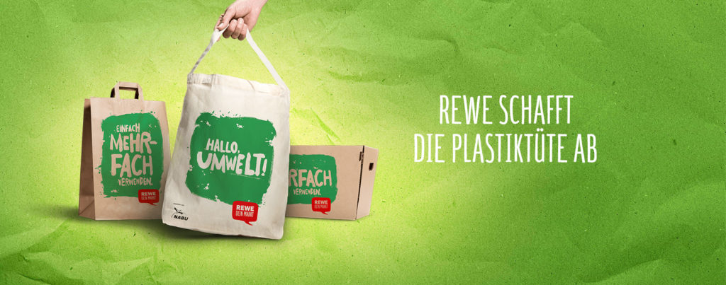 REWE schafft die Plastiktüte ab