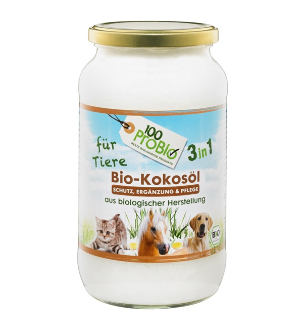 1000ml kokosöl für Tiere natürlicher zeckenschutz haustier pflege