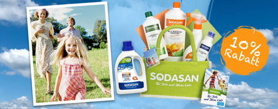 Ökologisch, frisch und sauber mit SODASAN – jetzt 10% Rabatt sichern! Sodasan - ökologisch, frisch und sauber
