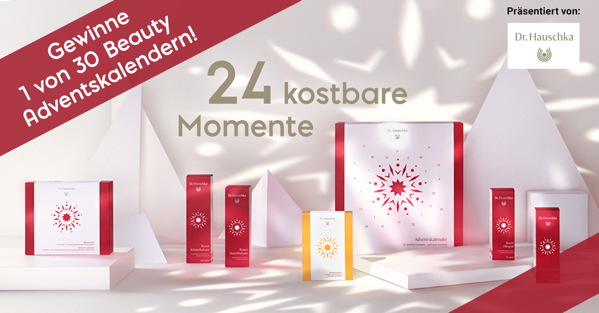 Dr. Hauschka Adventskalender gewinnen Naturkosmetik zum Wohlfühlen