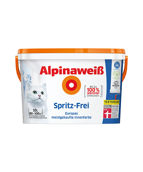 Spitzenprodukt "Alpinaweiß Spritz-Frei"