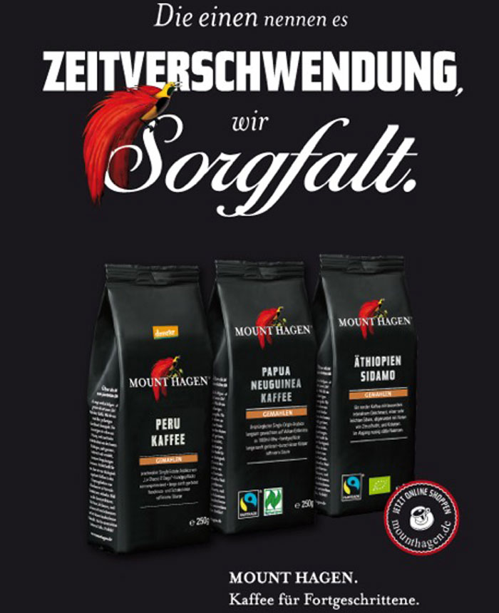 Kaffee Mount Hagen jetzt Geschenkset zum Aktionspreis kaufen