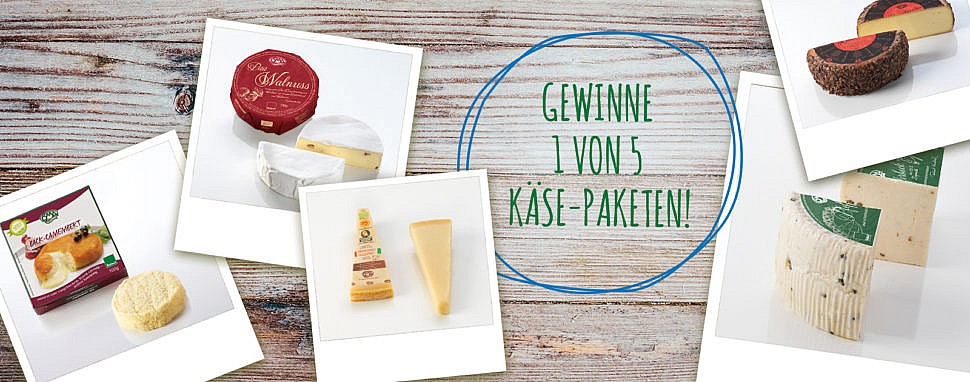 Bio Käse-Genuss vom Feinsten: Gewinne 1 von 5 Käse-Paketen von ÖMA! Bio Käse-Pakete gewinnen gewinnspiel ÖMA