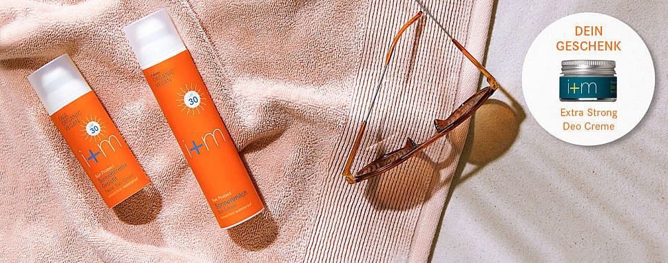 Bio-Sonnenschutz von i+m NATURKOSMETIK BERLIN – plus Geschenk für dich! i+m bio-Sonnencreme nachhaltiger sonnenschutz geschenk