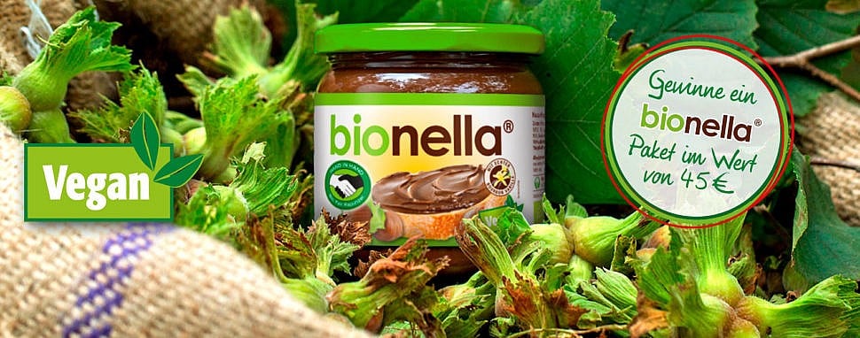 Gewinne bionella – die faire und vegane Bio-Nuss-Nougat-Creme