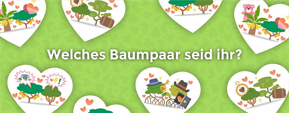 Grüne Alternative zur roten Rose: Baumpaar verschenken zum Valentinstag! Treedom Valentinstag Geschenkidee mit Rabatt Bäume pflanzen Liebe