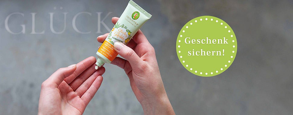 Schutz & Pflege für deine Haut – stärkende Pflanzenkraft von PRIMAVERA Primavera Geschenk sichern Handcreme Naturkosmetik