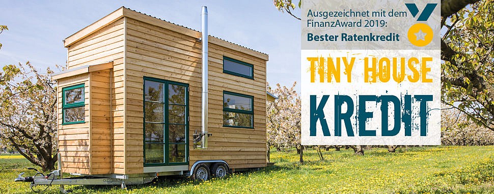 Verwirkliche jetzt deinen Traum vom Tiny House – erhalte zum Start 100€ geschenkt! Tiny House finanzieren EthikBank 100€ geschenkt