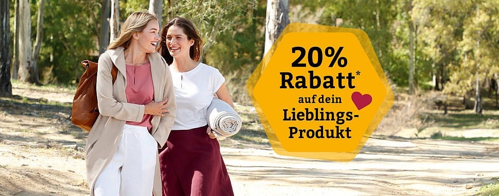 Lieblingsprodukt im Waschbär Onlineshop aussuchen & jetzt 20 % Rabatt erhalten! waschbär onlineshop 20% Rabatt aufs lieblingsprodukt, faire Mode