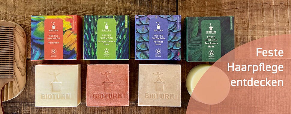 Powerstücke für deine Haare – die neue feste Haarpflege von BIOTURM! bioturm feste haarpflege 10 % Bioturm Rabatt
