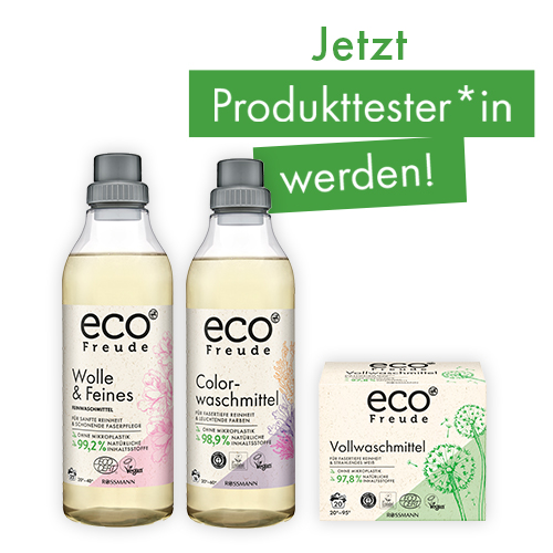 Rossmann Produkttest ecoFreude Waschmittel