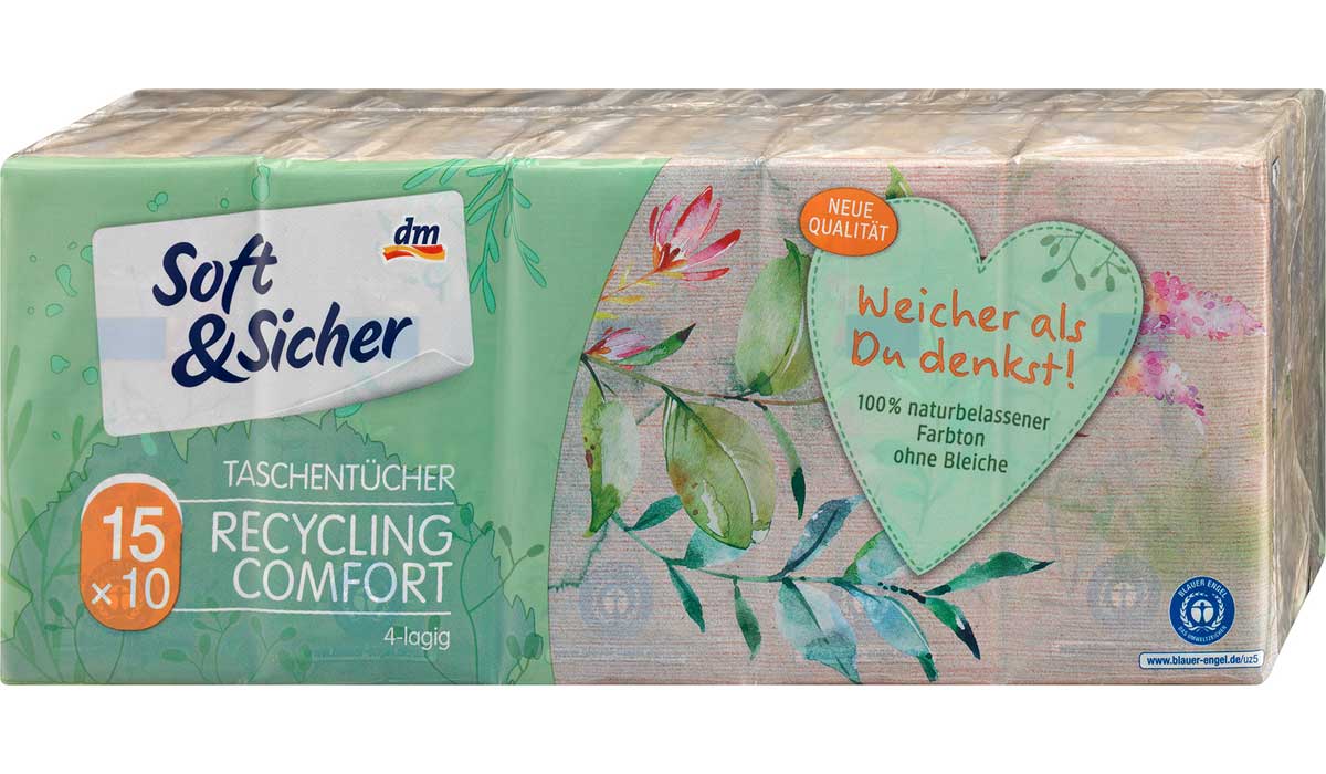 Sanft&Sicher dm Taschentücher Recycling dm Gewinnspiel