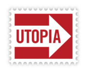 Utopia Logo Briefmarke
