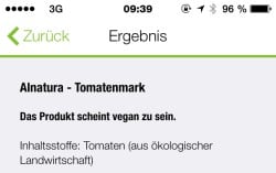 Der Vegan Scanner sagt, was drin ist